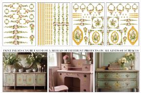 Iron Orchid Designs - Petite Fleur Pink Paint Inlay