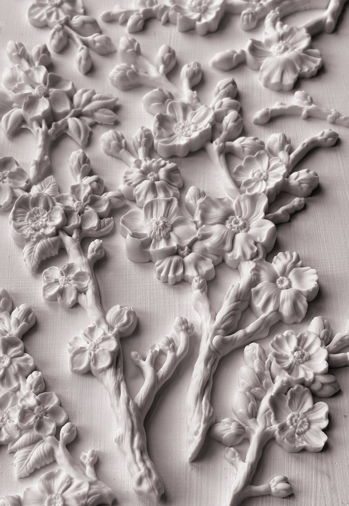 Iron Orchid Designs Blossom Mould - Food Safe Silicone Mold for Floral Appliques, Furniture & Spring Crafts