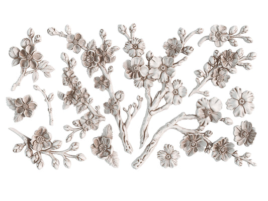 Iron Orchid Designs Blossom Mould - Food Safe Silicone Mold for Floral Appliques, Furniture & Spring Crafts