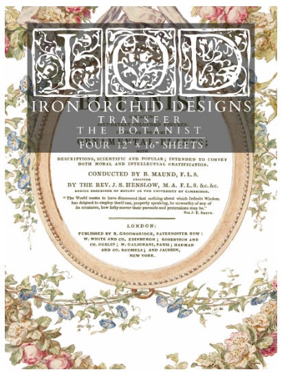 Iron Orchid Designs - The Botanist Transfer RETIRED