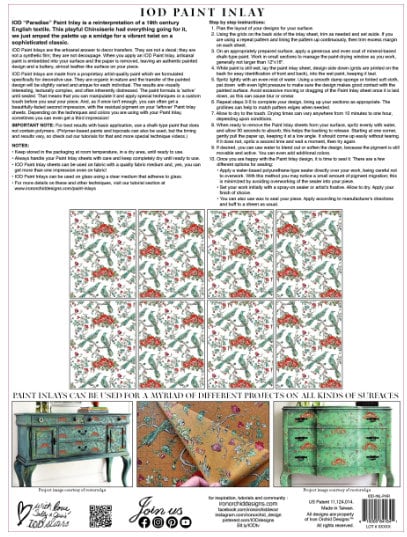 Iron Orchid Designs - Paradise Inlay (Retired)