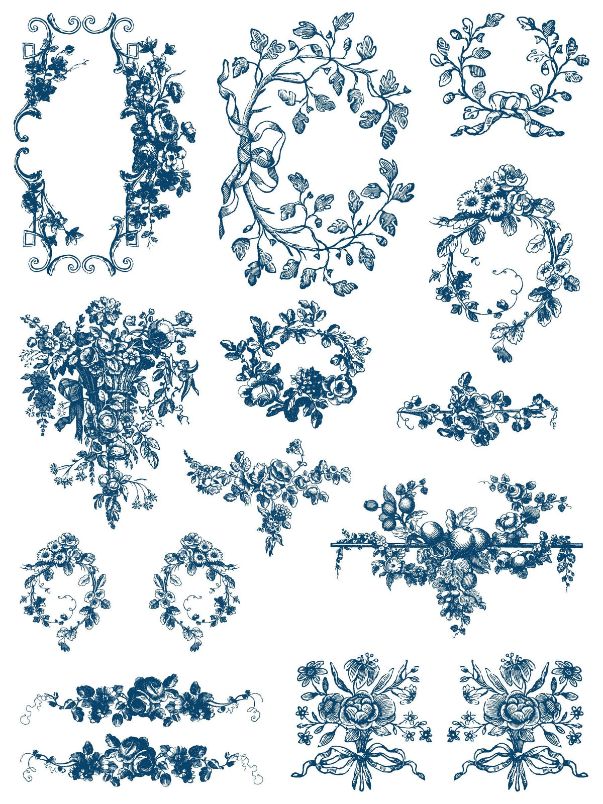 Iron Orchid Designs - Delft Traditions Azure Paint Inlay