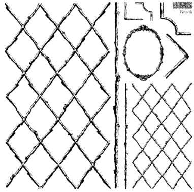 Iron Orchid Designs - Veranda Stamp