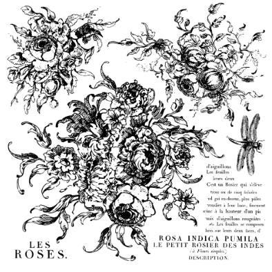 Iron Orchid Designs - Rose Toile Stamp
