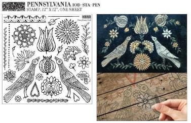 Iron Orchid Designs - Pennsylvania Folk Stamp