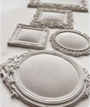 Iron Orchid Designs Frames Mould - Food Safe Silicone Mold for Decorative Frame Appliques, Furniture & Mixed Media