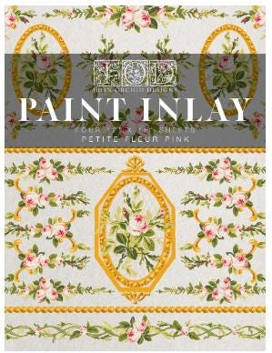Iron Orchid Designs - Petite Fleur Pink Paint Inlay