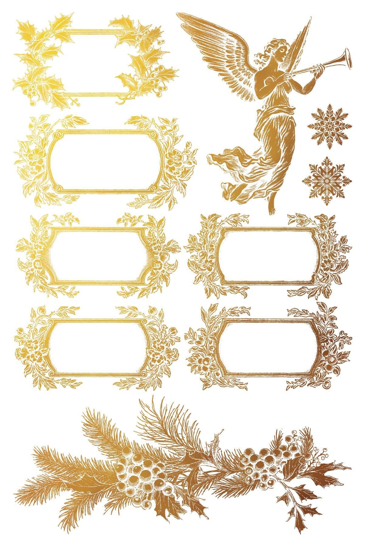 Iron Orchid Designs - TINSEL - Gilded Transfer