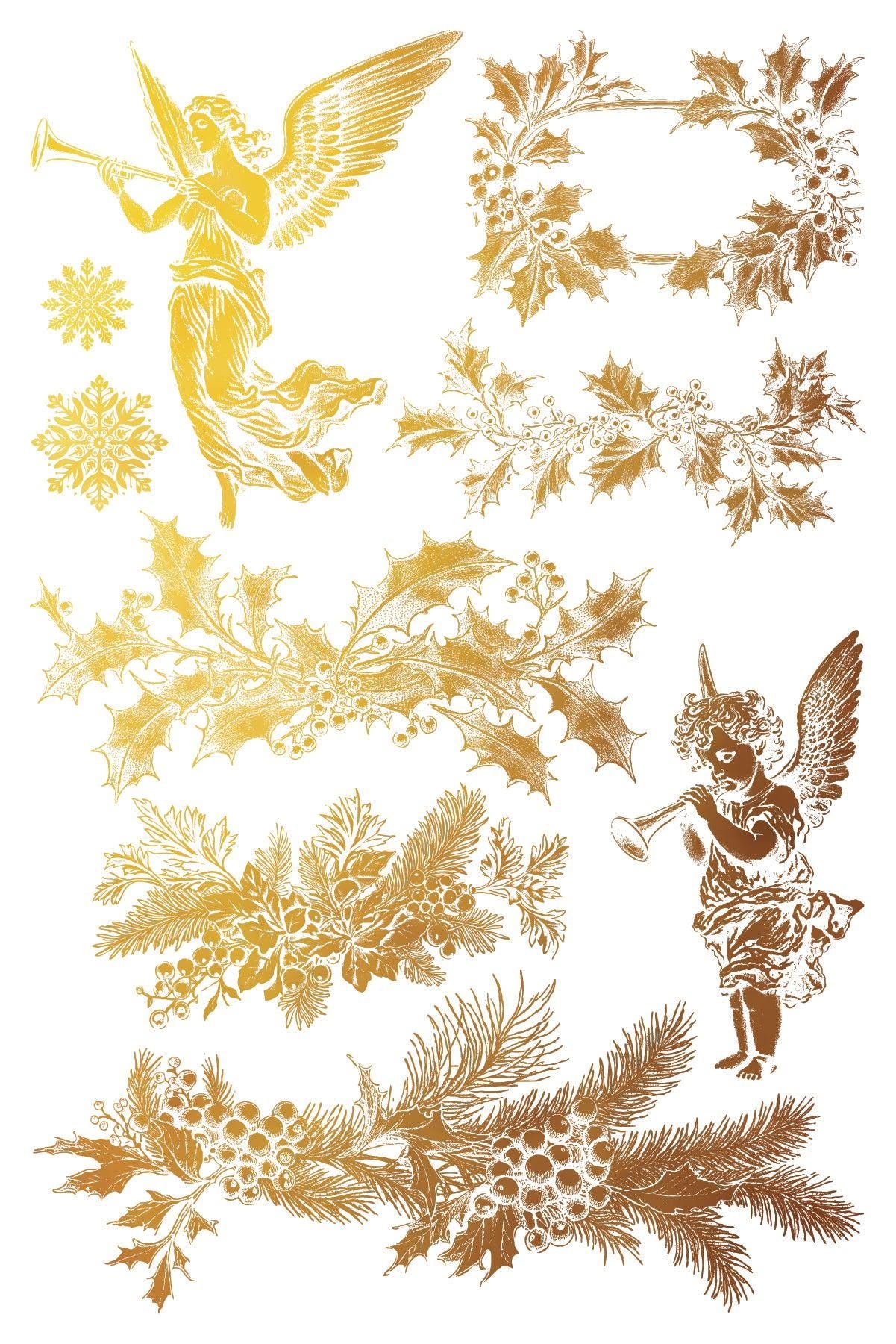 Iron Orchid Designs - TINSEL - Gilded Transfer