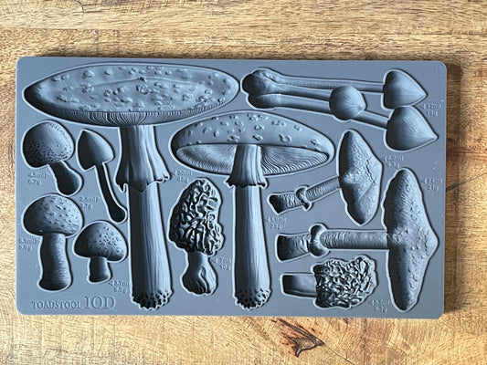 Iron Orchid Designs Toadstool Mould - Food Safe Silicone Mold for Mushroom Crafts, Fairy Garden & Resin Art