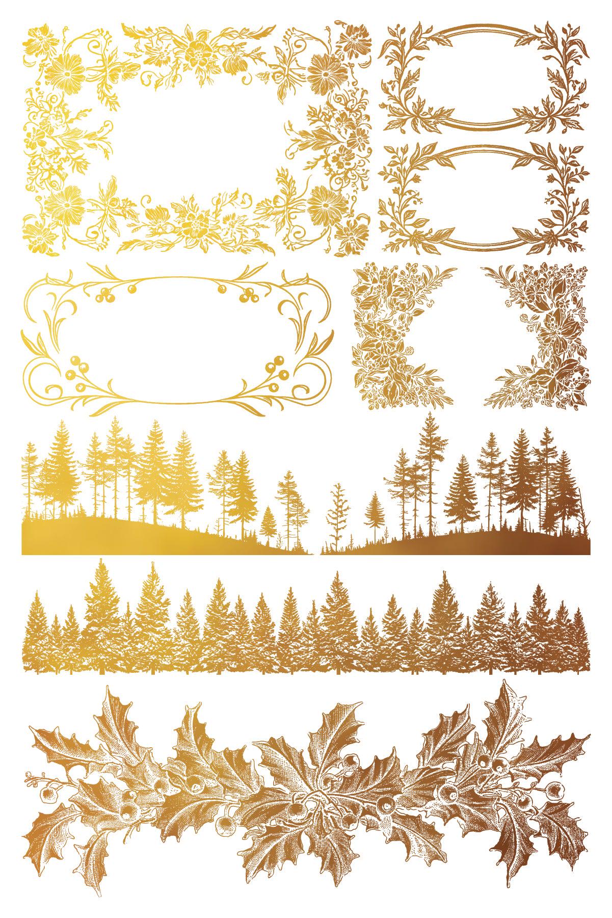 Iron Orchid Designs - TINSEL - Gilded Transfer