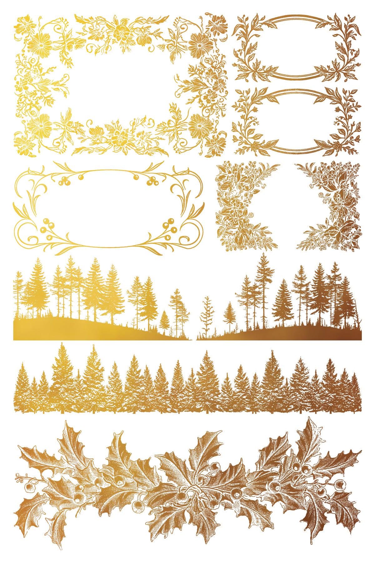 Iron Orchid Designs - TINSEL - Gilded Transfer