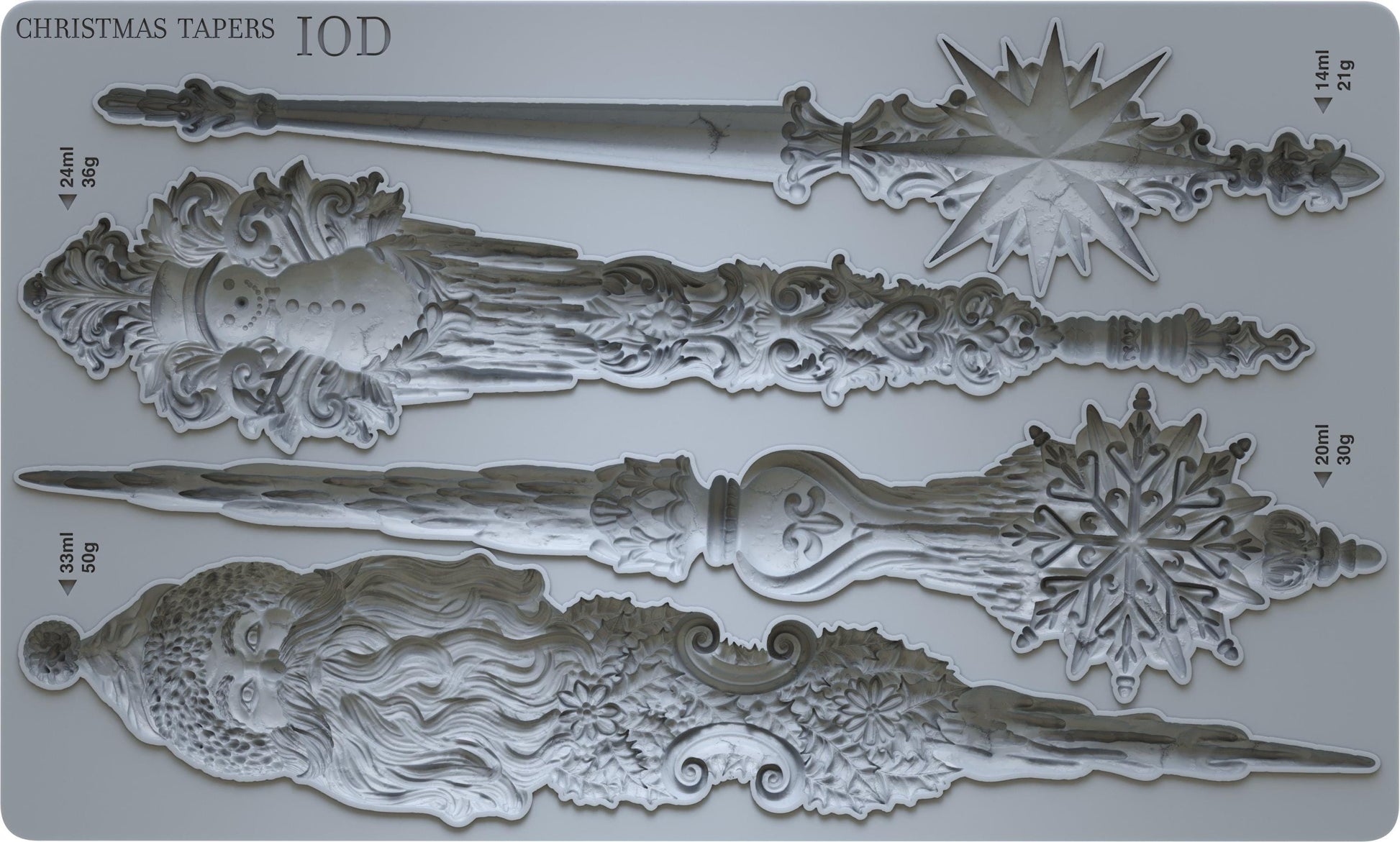 Iron Orchid Designs - Christmas Tapers Mould