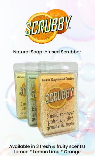 Scrubby Soap and Paint Brush Cleaner - Gentle Citrus Hand Cleaner for Artists & Crafters, Chalk Paint, Greasy Hands, Stamping, Mixed Media