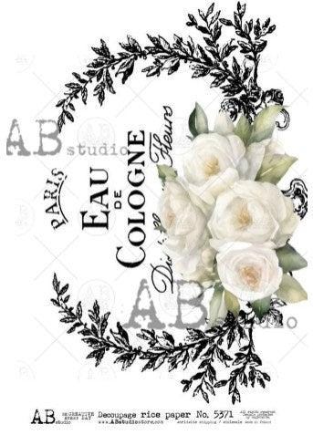 A4 Eau De Cologne AB 5371 Decoupage Rice Paper