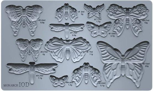 Iron Orchid Designs Monarch Mould - Food Safe Silicone Mold for Butterfly Crafts, Furniture Appliques & Resin Art