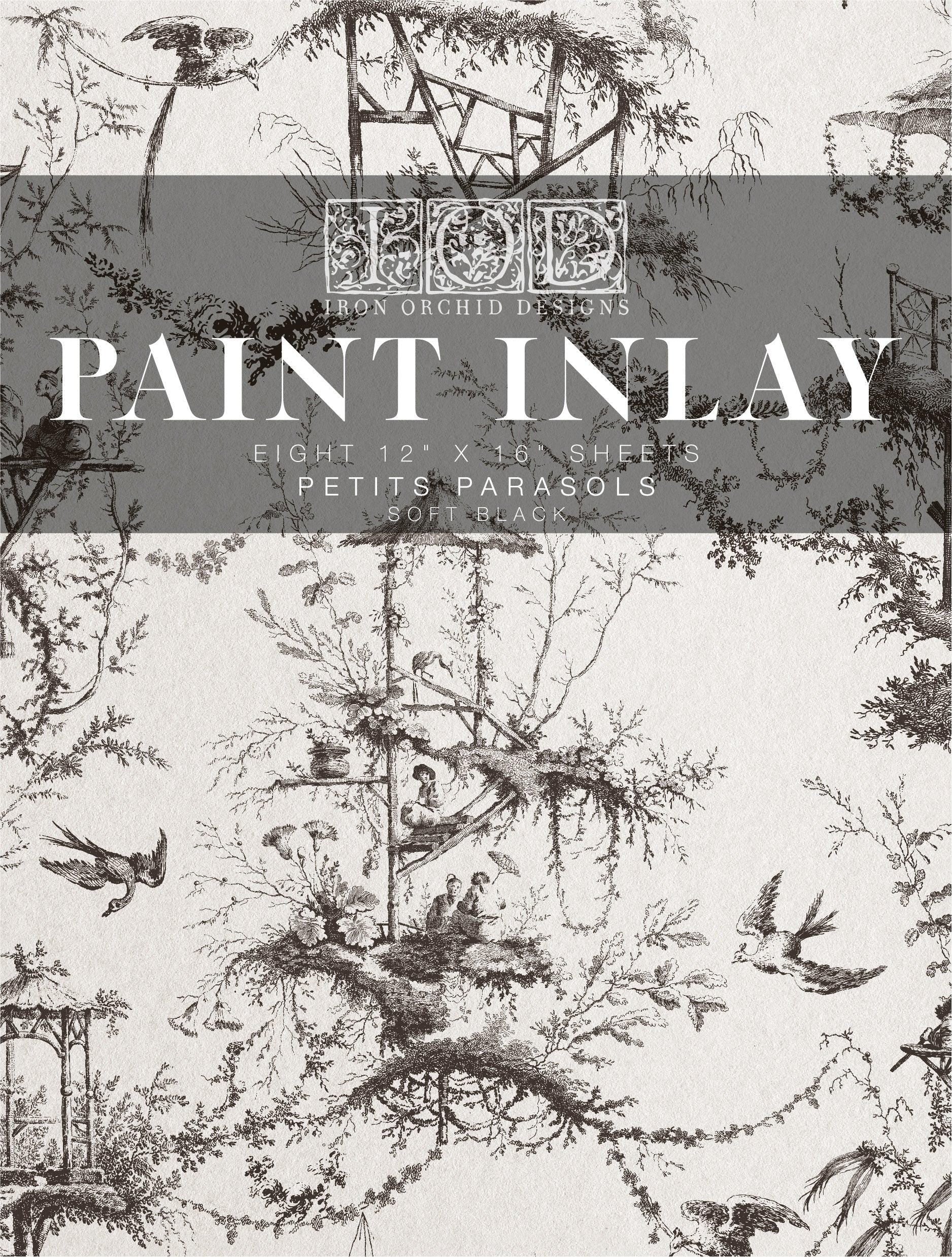 Iron Orchid Designs - Petits Parasols Black Paint Inlay