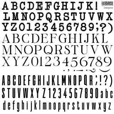 Iron Orchid Designs - Letterpress Stamps