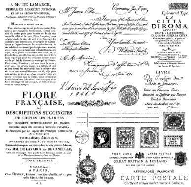 Iron Orchid Designs - Ephemeral Type Stamp