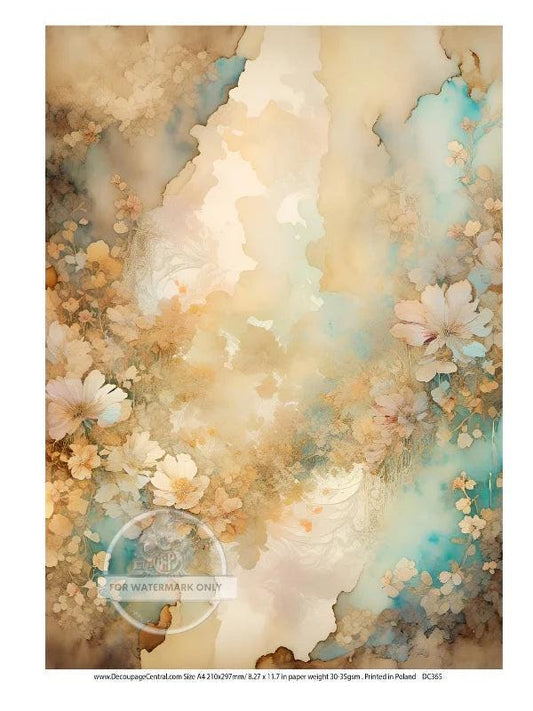 A4 Cottagecore Wallpaper Decoupage - DC365