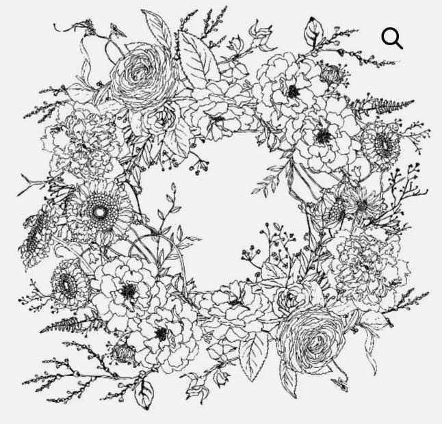 Iron Orchid Designs - Wintersong Wreath - Paintable Transfer