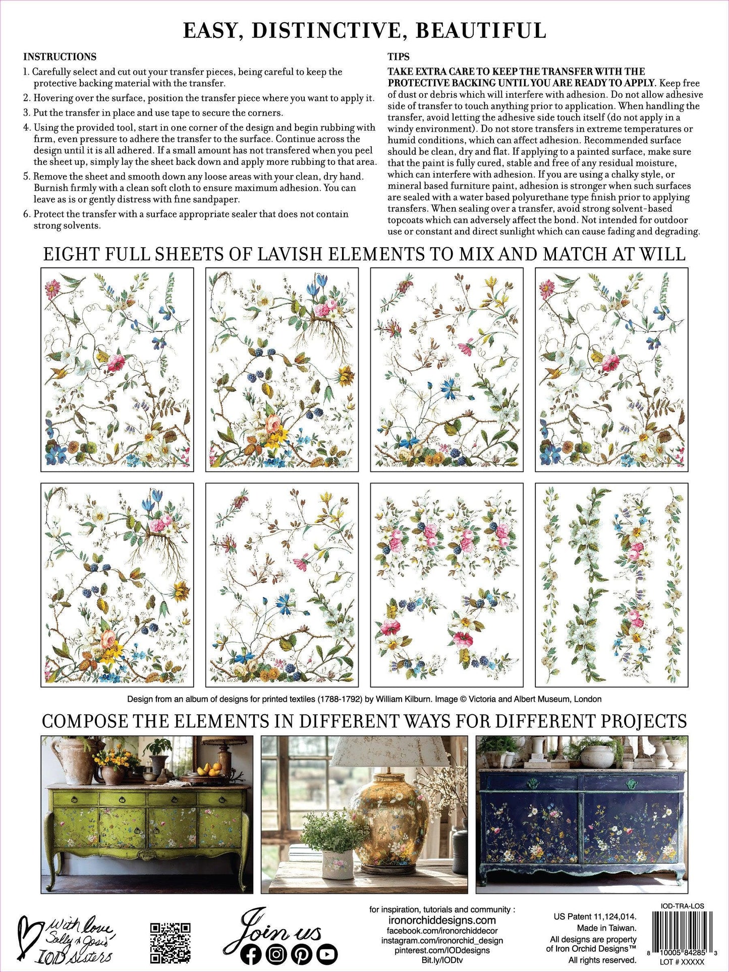 Iron Orchid Designs - Lost Garden Transfer