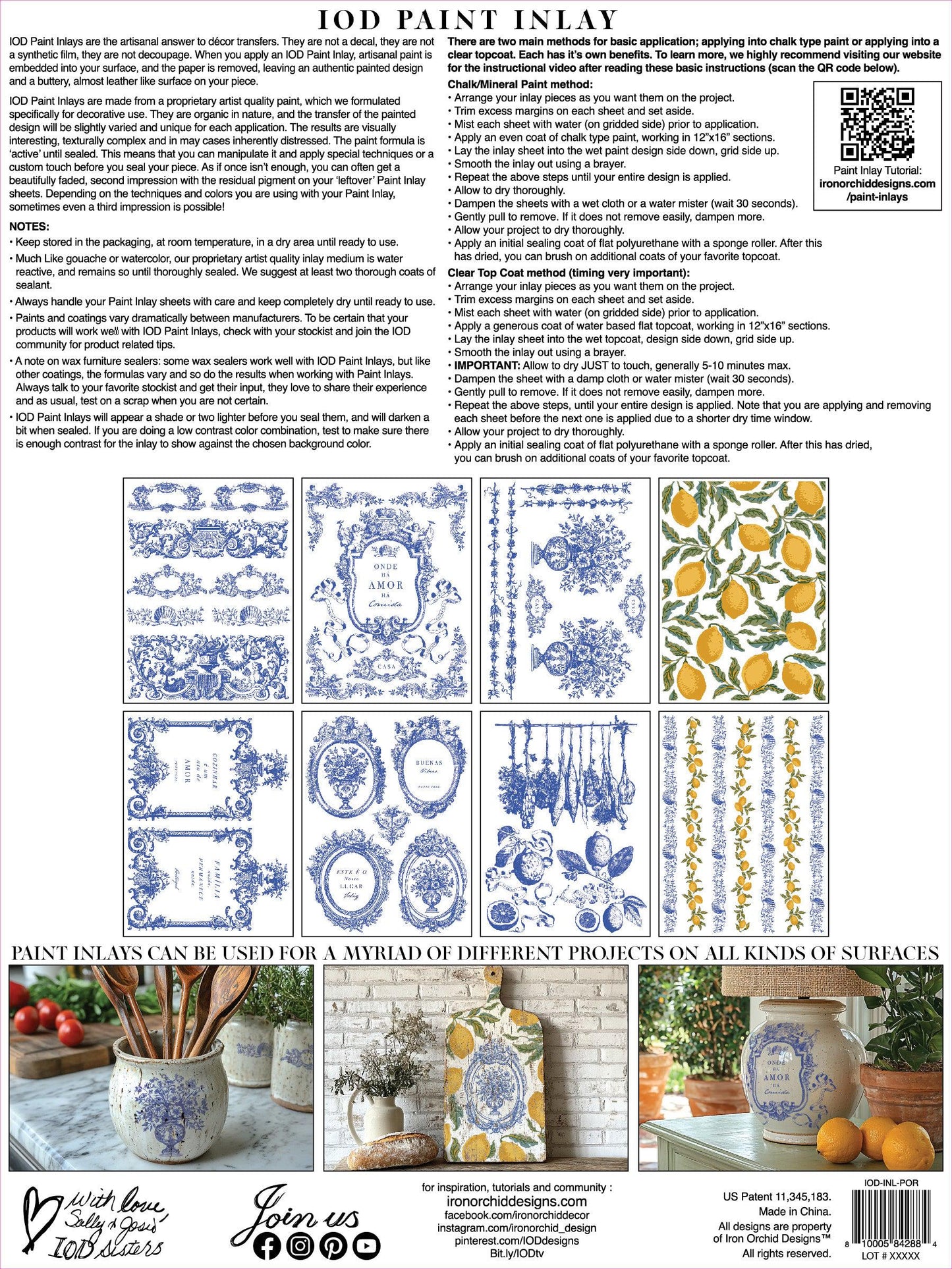 Iron Orchid Designs - Portofino Paint Inlay