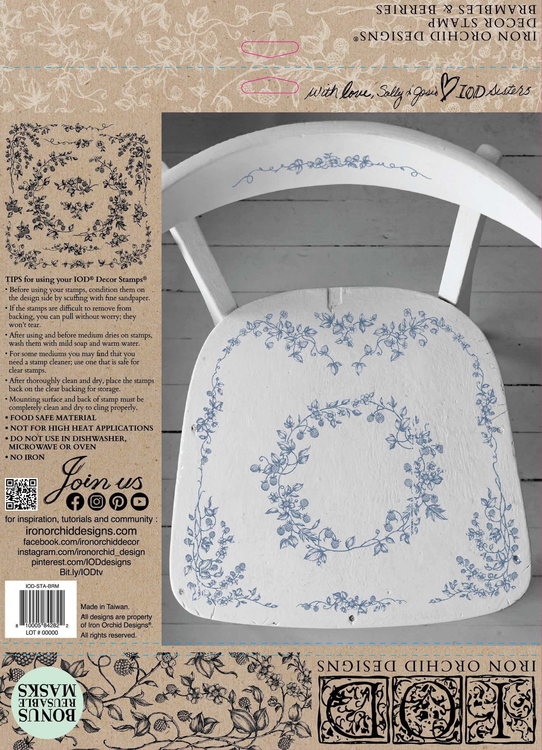 Iron Orchid Designs - Brambles & Berries Stamp