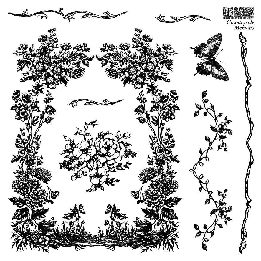 Iron Orchid Designs - Countryside Memoirs 6x6 Stamp