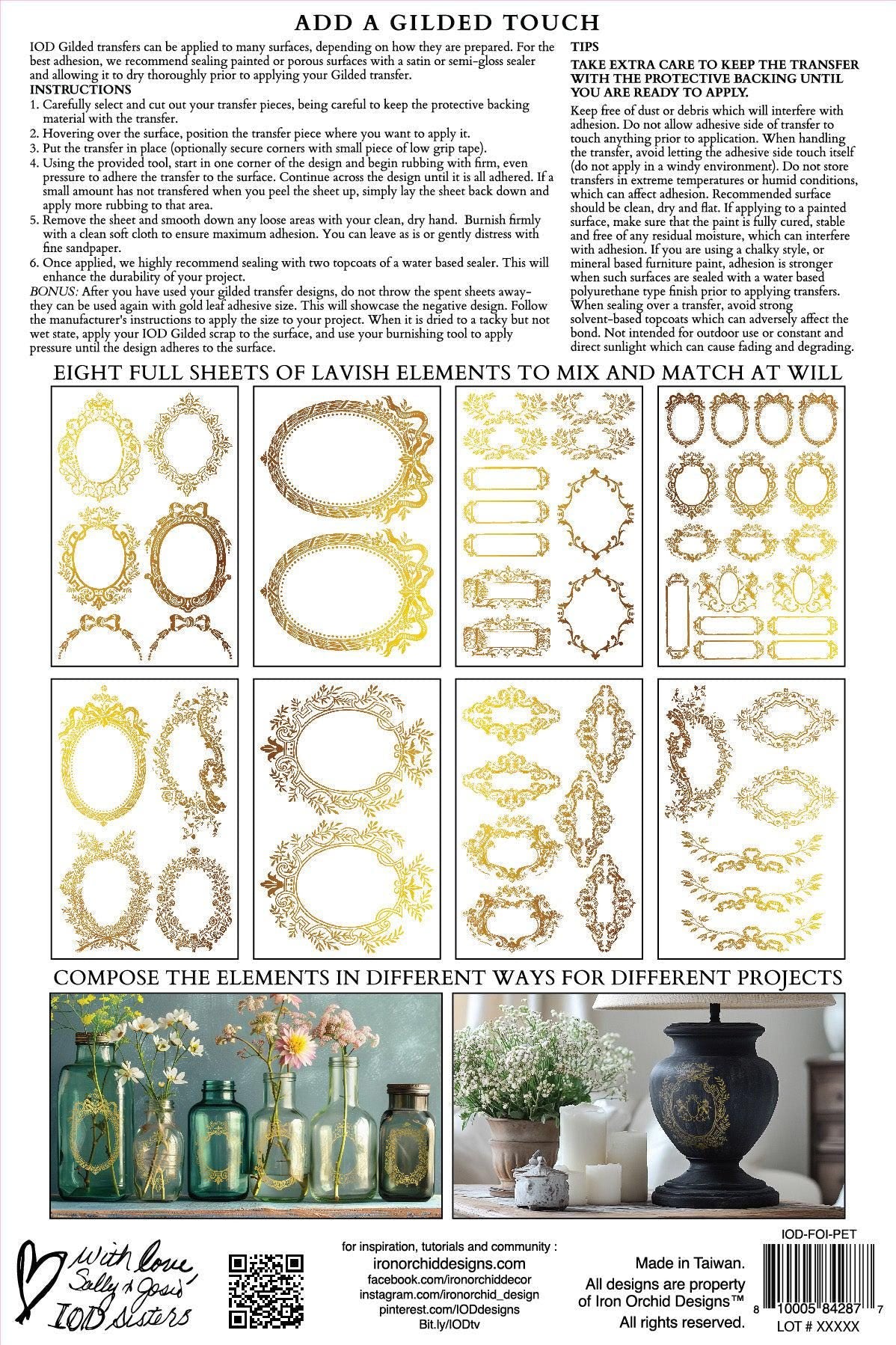 Iron Orchid Designs - Petits Ornements Foil Transfer