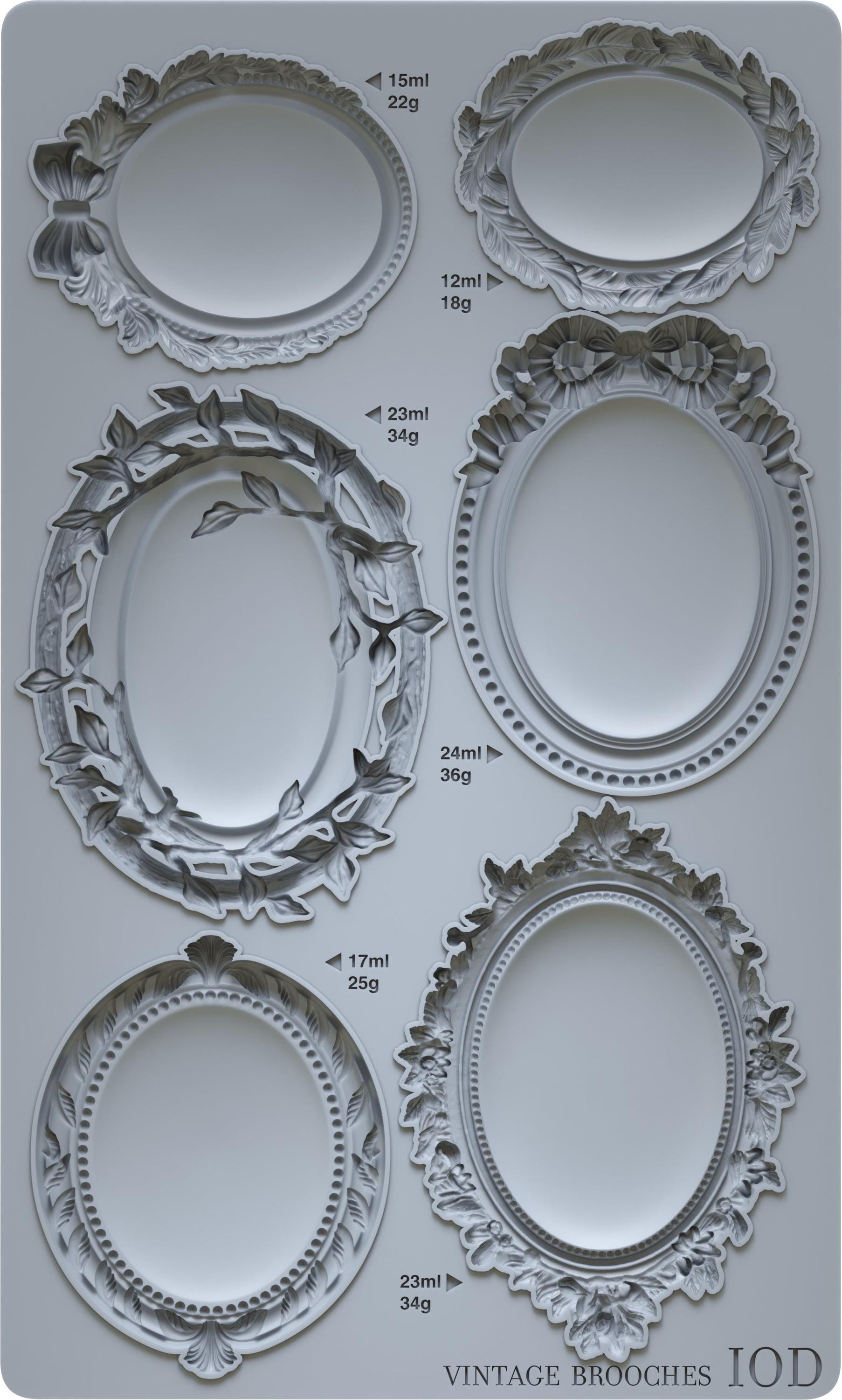 Iron Orchid Designs - Vintage Brooches Mould