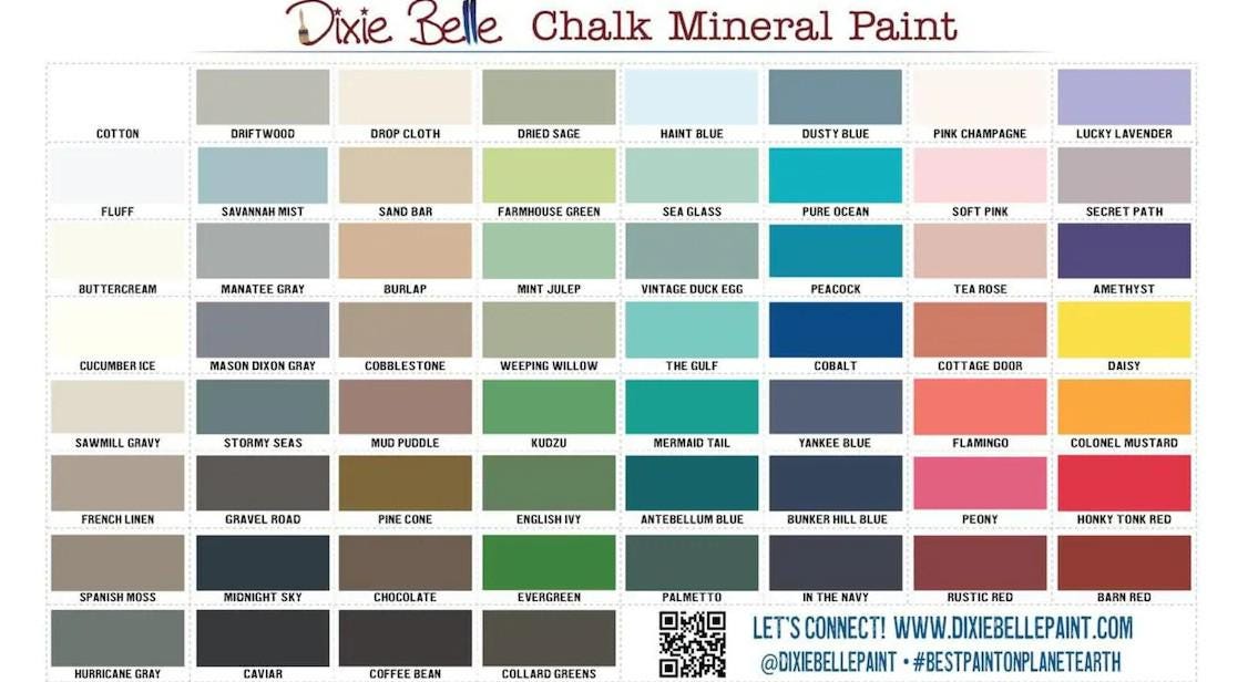Full Line of Dixie Belle Chalk Mineral Paints | All Colors | Furniture, DIY Crafts, Home Decor – Durable, Matte Finish