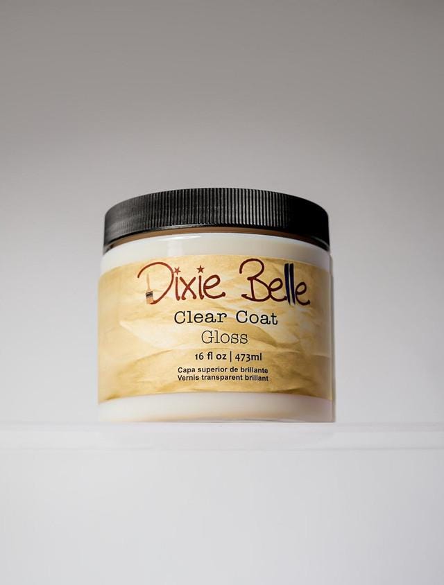 Dixie Belle Clear Coat Top Coat Finished in Flat, Satin and Gloss | Durable Chalk Paint Sealer for Furniture & Decor