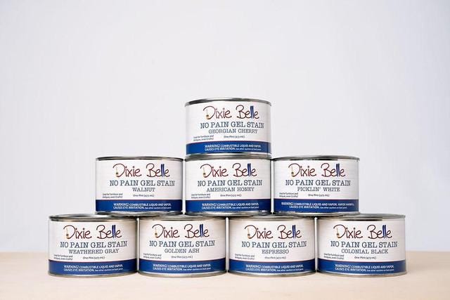 No Pain Gel Stain – Oil-Based Wood Finish by Dixie Belle Easy Application Furniture Makeovers