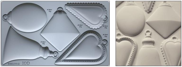 Iron Orchid Designs Bibelots 2 Mould - Food Safe Silicone Mold for DIY Christmas Ornaments, Holiday Decor & Keepsakes