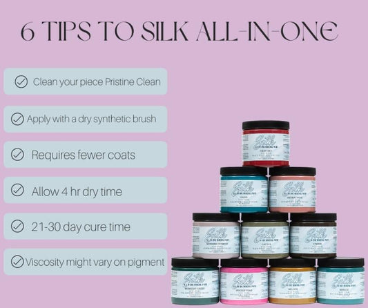 Limited Supply - Dixie Belle SILK All-In-One Mineral Paint - 4oz Jars for Furniture, DIY Crafts, Home Decor