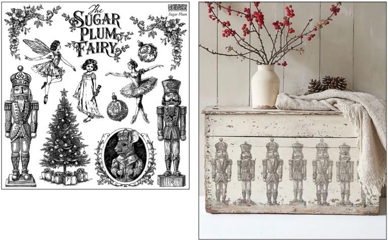 Iron Orchid Designs Sugar Plum 12x12 Holiday Stamp