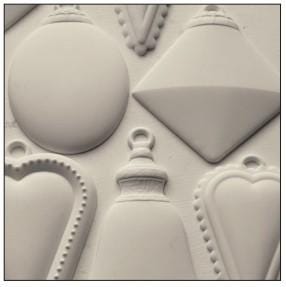 Iron Orchid Designs Bibelots 2 Mould - Food Safe Silicone Mold for DIY Christmas Ornaments, Holiday Decor & Keepsakes