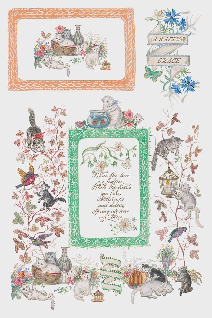 Iron Orchid Designs - Emily Clare - 8"x12" Transfer