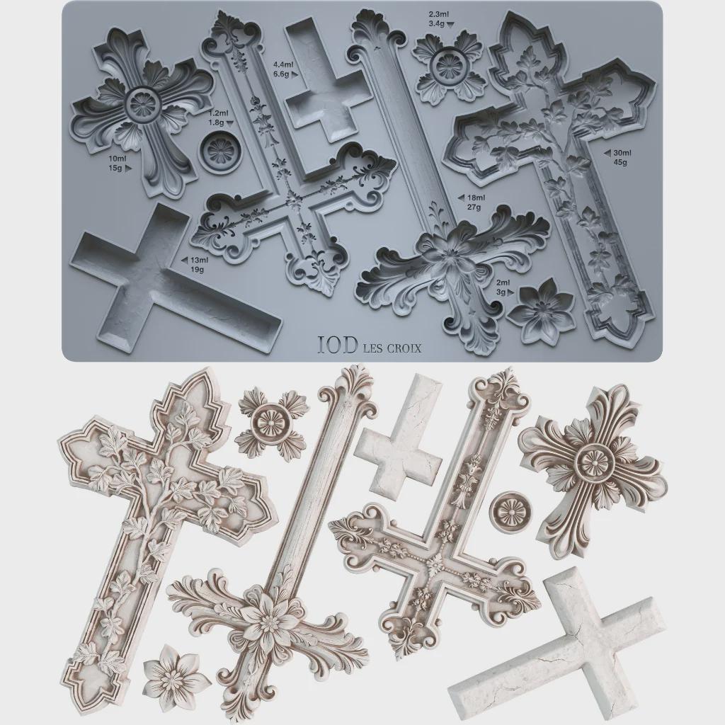 Iron Orchid Designs - Les Croix Crosses Mould