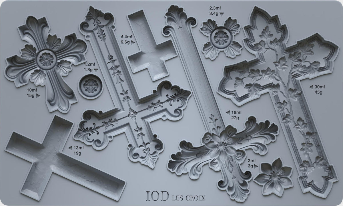Iron Orchid Designs - Les Croix Crosses Mould