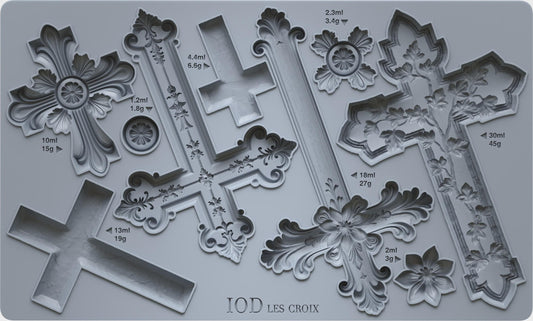 Iron Orchid Designs - Les Croix Crosses Mould