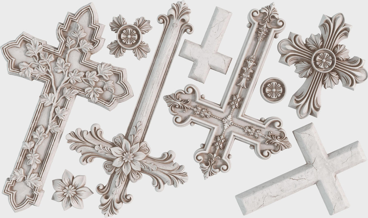 Iron Orchid Designs - Les Croix Crosses Mould