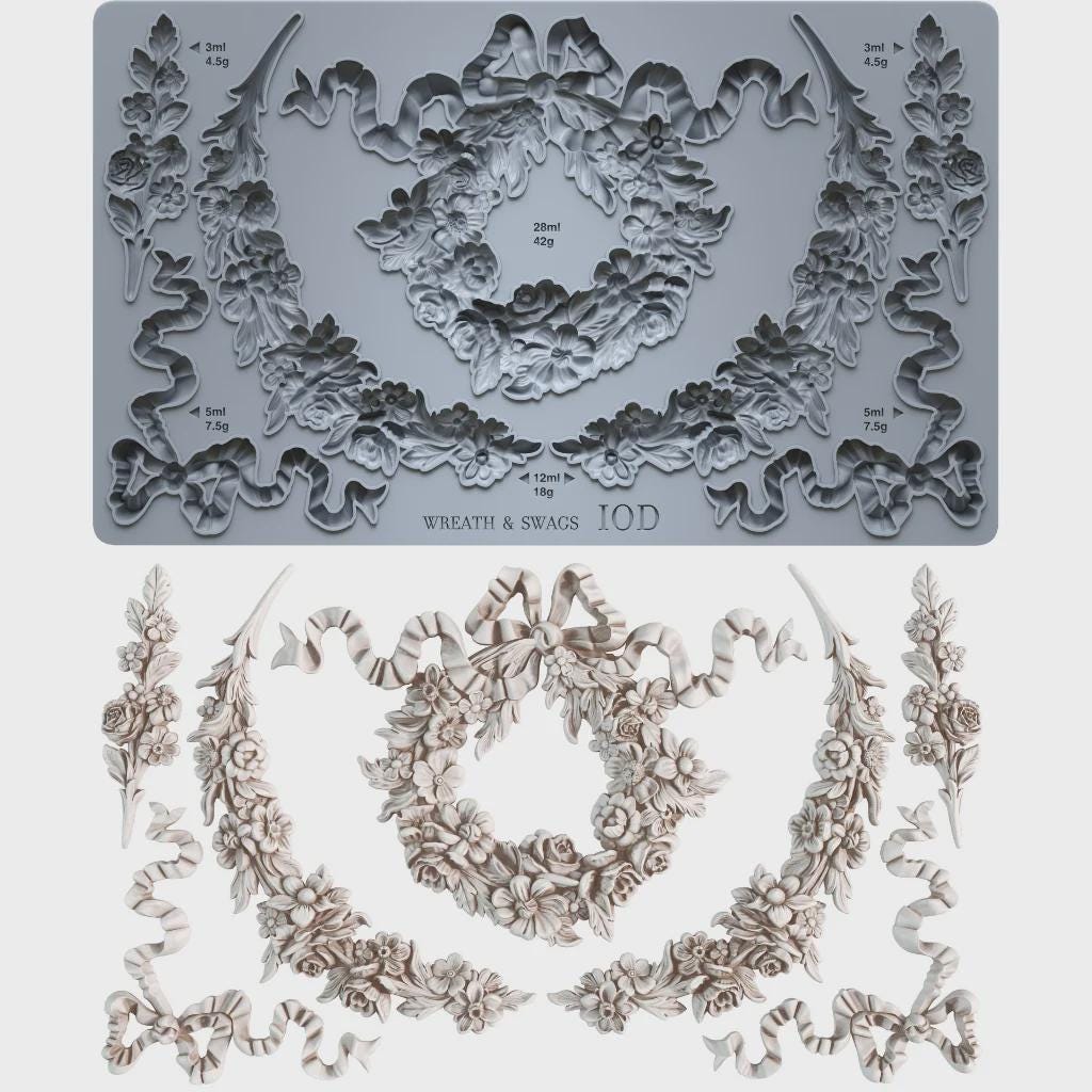 Iron Orchid Designs - Wreath and Swags Mould