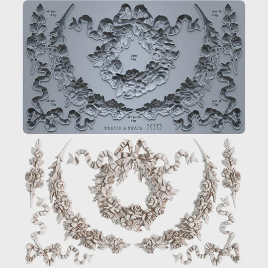 Iron Orchid Designs - Wreath and Swags Mould