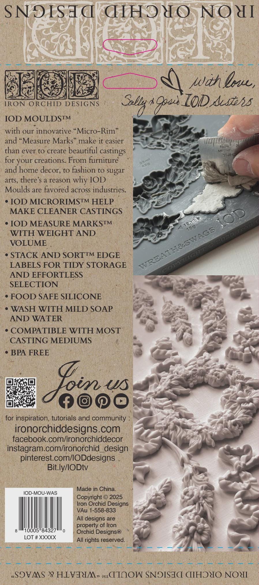 Iron Orchid Designs - Wreath and Swags Mould
