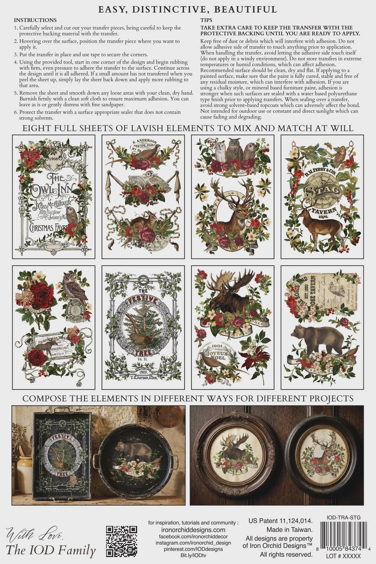 Iron Orchid Designs - Stag Tavern Transfer