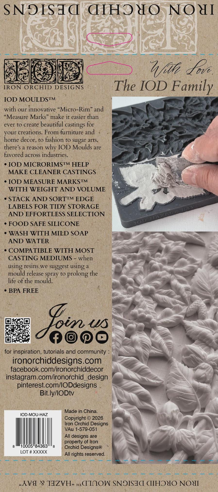 Iron Orchid Designs - Hazel & Bay Mould