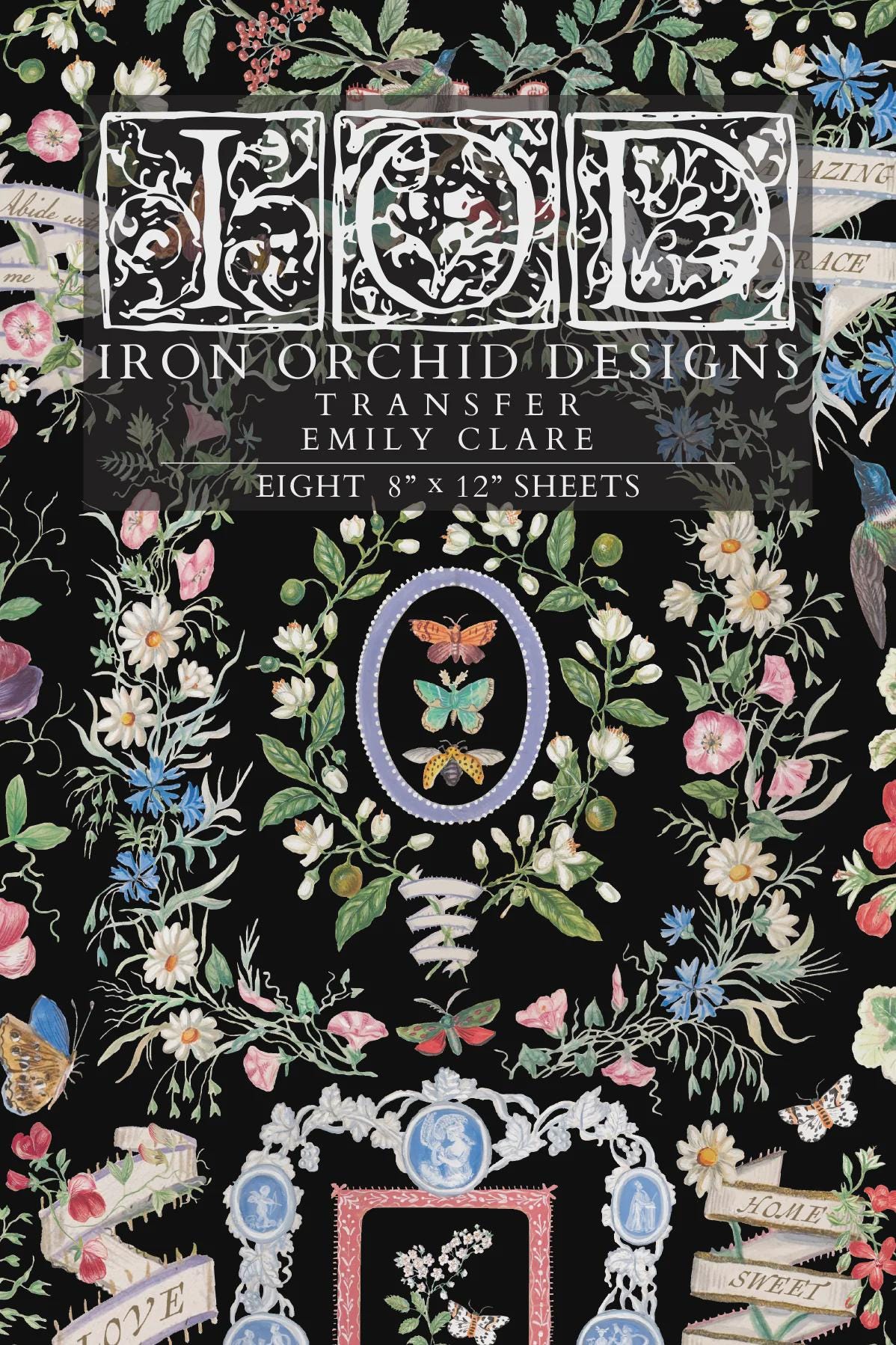 Iron Orchid Designs - Emily Clare - 8"x12" Transfer