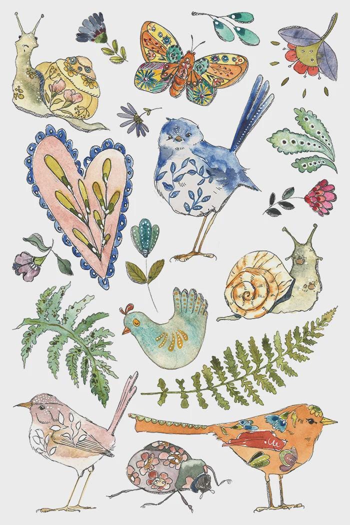 Iron Orchid Designs - Fern Fables Transfer